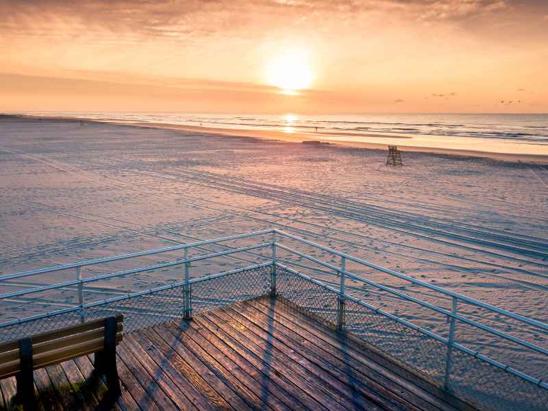 Wildwood sunset from Miele Apartments